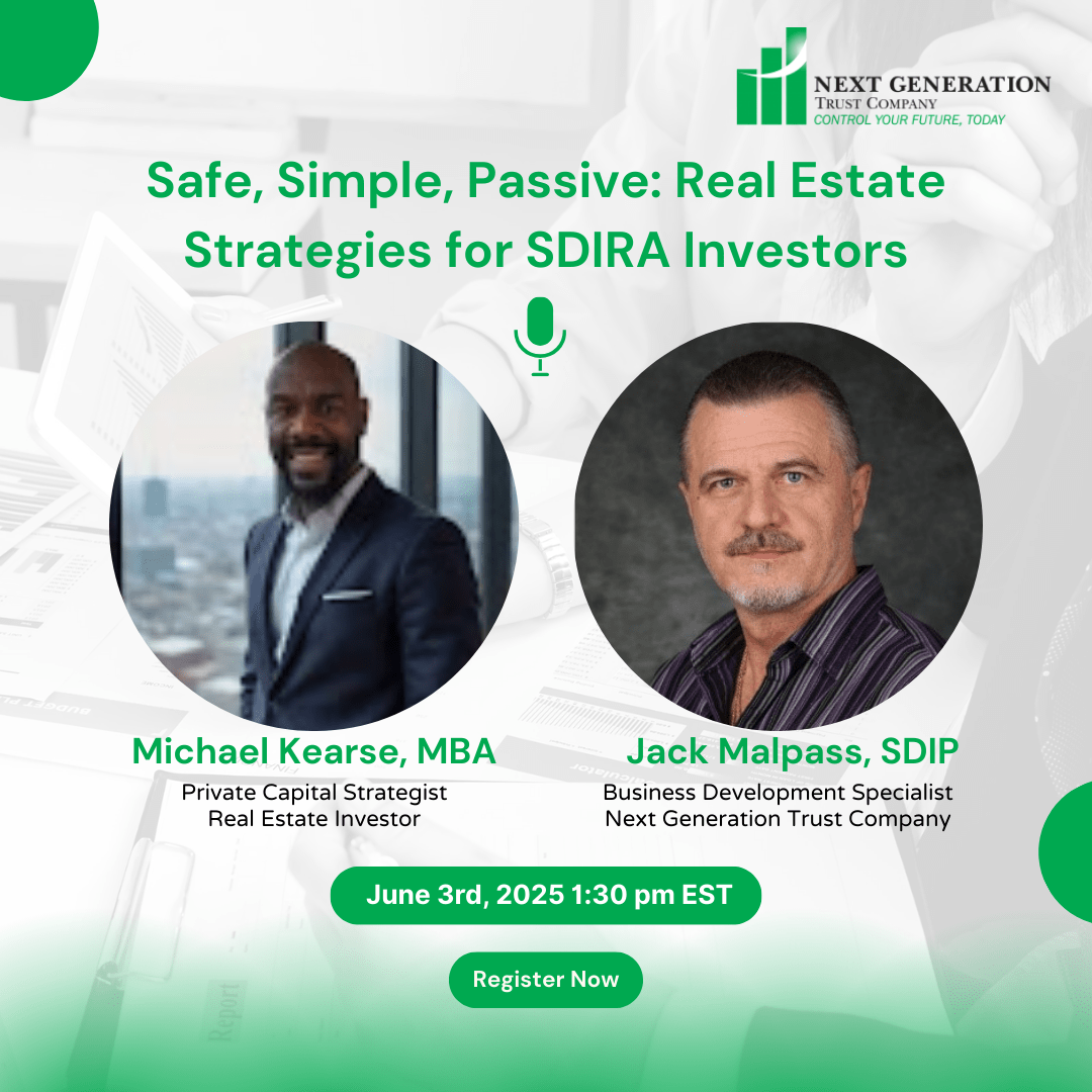 Safe, Simple, Passive: Real Estate Strategies for SDIRA Investors